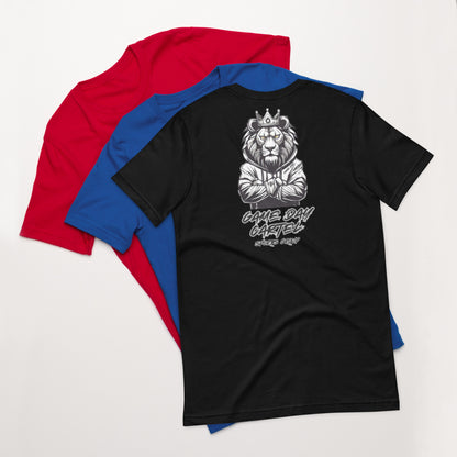 Game Day Lion Unisex T Shirt Front/ Back Print